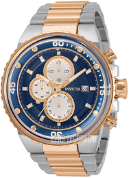 Invicta Pro Diver Niebieski/Stal w kolorze różowego złota Ø48 mm 31523