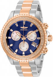 Invicta Niebieski/Stal w kolorze różowego złota Ø47 mm 31732