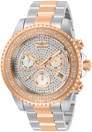 Invicta Zestaw diamentów/Stal w kolorze różowego złota Ø47 mm 31733