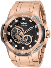 Invicta Czarny/Stal w kolorze różowego złota Ø51 mm 31953