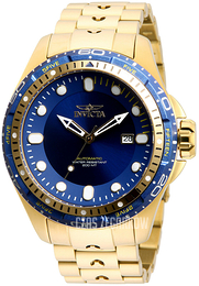 Invicta Niebieski/Stal w odcieniu złota Ø51 mm 32240