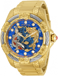 Invicta Niebieski/Stal w odcieniu złota Ø52 mm 32342