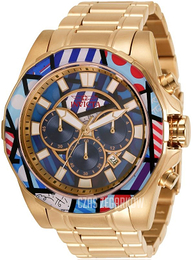 Invicta Wielokolorowy/Stal w odcieniu złota Ø48 mm 32400
