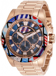 Invicta Wielokolorowy/Stal w kolorze różowego złota Ø48 mm 32401