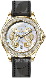 Invicta Srebrny/Skóra Ø38 mm 32663