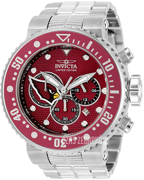Invicta Czerwony/Stal Ø52 mm 33115