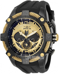 Invicta Żółte złoto/Guma Ø51 mm 33165
