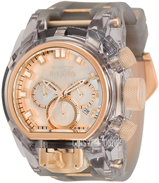 Invicta Biały/Stal w kolorze różowego złota Ø52 mm 33206