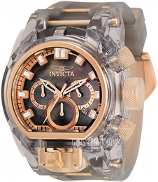 Invicta Czarny/Stal w kolorze różowego złota Ø52 mm 33207