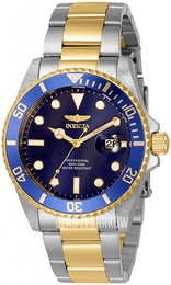 Invicta Niebieski/Stal w odcieniu złota Ø38 mm 33274