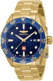 Invicta Pro Diver Niebieski/Stal w odcieniu złota Ø44 mm 33458