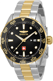 Invicta Pro Diver Czarny/Stal w odcieniu złota Ø44 mm 33459