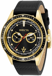Invicta Vintage Czarny/Skóra Ø44 mm 33530