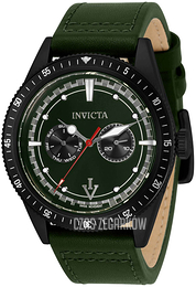 Invicta Vintage Zielony/Skóra Ø44 mm 33533