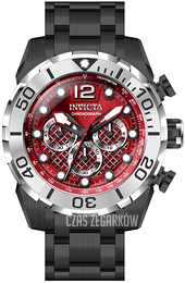 Invicta Czerwony/Stal Ø50 mm 33833