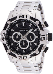 Invicta Czarny/Stal Ø52 mm 33844