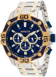 Invicta Niebieski/Stal w odcieniu złota Ø52 mm 33845
