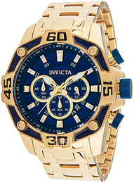 Invicta Pro Diver Niebieski/Stal w odcieniu złota Ø52 mm 33846