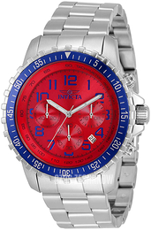 Invicta Specialty Czerwony/Stal Ø45.5 mm 34007
