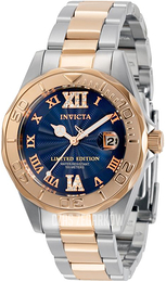 Invicta Niebieski/Stal w kolorze różowego złota Ø38 mm 34261