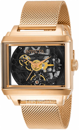 Invicta Objet D Art Szkieletowa tarczy/Stal w kolorze różowego złota 34381