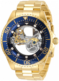 Invicta Pro Diver Szkieletowa tarczy/Stal w odcieniu złota Ø47 mm 34448