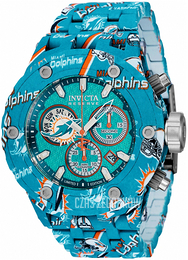 Invicta Nfl Turkusowy/Stal Ø52 mm 34733