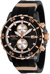 Invicta Sea Vulture Czarny/Stal w kolorze różowego złota Ø46 mm 35036