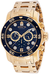 Invicta Pro Diver Niebieski/Stal w odcieniu złota Ø48 mm 35133