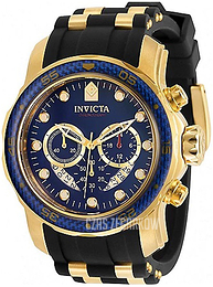Invicta Pro Diver Niebieski/Stal w odcieniu złota Ø48 mm 35416