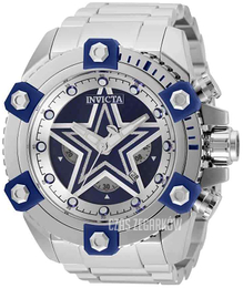 Invicta Nfl Niebieski/Stal Ø56 mm 35498