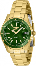 Invicta Pro Diver Zielony/Stal w odcieniu złota Ø34 mm 35604