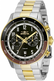 Invicta Speedway Czarny/Stal w odcieniu złota Ø46 mm 35669