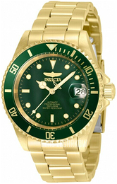 Invicta Pro Diver Zielony/Stal w odcieniu złota Ø40 mm 35696