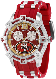 Invicta Nfl Czerwony/Stal Ø40 mm 35789