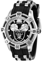 Invicta Nfl Czarny/Stal Ø40 mm 35793