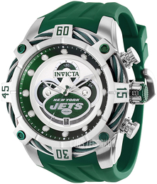 Invicta Nfl Srebrny/Guma Ø52 mm 35860