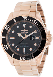 Invicta Pro Diver Czarny/Stal w kolorze różowego złota Ø54 mm 36080