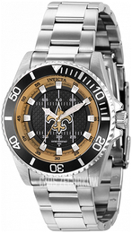 Invicta Nfl Czarny/Stal Ø38 mm 36940