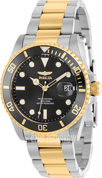 Invicta Pro Diver Czarny/Stal w odcieniu złota Ø38 mm 37152