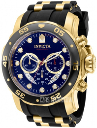 Invicta Pro Diver Niebieski/Stal w odcieniu złota Ø48 mm 37229