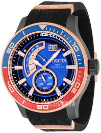 Invicta Sea Vulture Niebieski/Stal w kolorze różowego złota Ø54 mm 37243