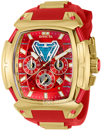 Invicta Marvel Czerwony/Stal w odcieniu złota 37611