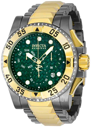 Invicta Reserve Zielony/Stal w odcieniu złota Ø49.5 mm 38335