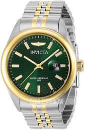 Invicta Aviator Zielony/Stal w odcieniu złota Ø43 mm 38418