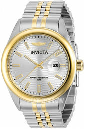 Invicta Aviator Srebrny/Stal w odcieniu złota Ø43 mm 38419