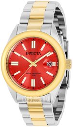 Invicta Pro Diver Czerwony/Stal w odcieniu złota Ø38 mm 38492