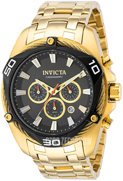 Invicta Bolt Czarny/Stal w odcieniu złota Ø50 mm 38570