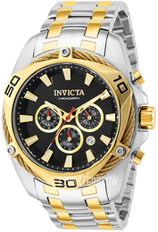 Invicta Bolt Czarny/Stal w odcieniu złota Ø50 mm 38571