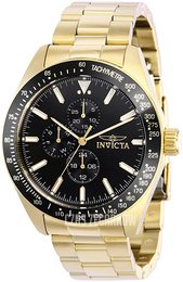 Invicta Aviator Czarny/Stal w odcieniu złota Ø45 mm 38968